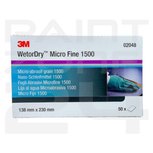 50x 3M 2048 Wetordry Nass-Schleifpapier P1500 230x138 mm