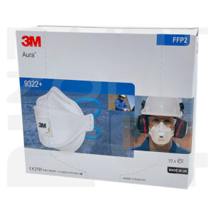 10x 3M 9322 FFP2 Aura-Atemschutzmaske mit Ventil