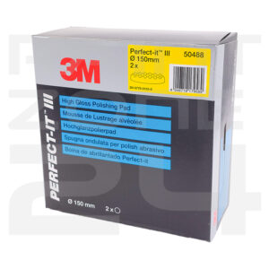 3M 50488 Hochglanzpolierpad 150mm gelb/gewaffelt