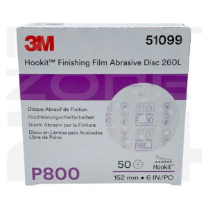 50x 3M 51099 260L Microfinishing Discs 150mm 15-Hole P800