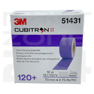 3M 51431 Schleifstreifen auf Rolle 737U P120 70 mm x 12m