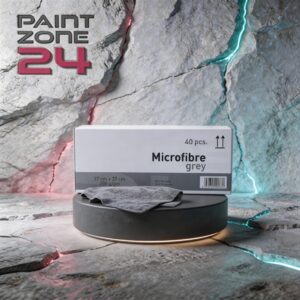 Premium Mikrofasertücher-BOX 40 x Ecoclean 37x37 cm Grau